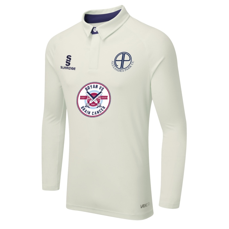 ALEXANDRA PARK Ergo Long Sleeve Cricket Shirt Navy