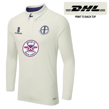 ALEXANDRA PARK Ergo Long Sleeve Cricket Shirt Navy