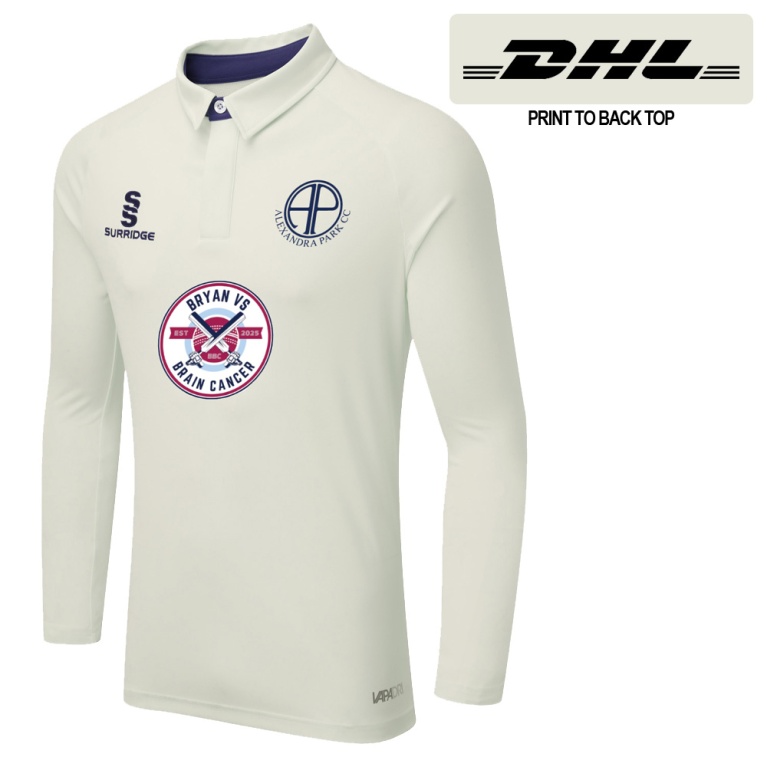 ALEXANDRA PARK Ergo Long Sleeve Cricket Shirt Navy