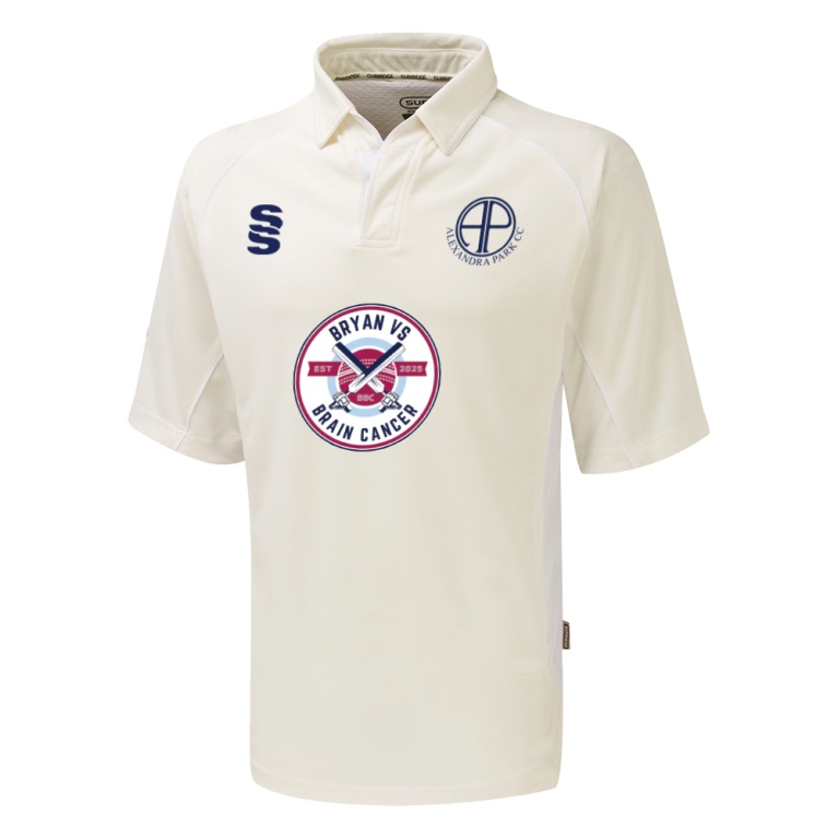 ALEXANDRA PARK Premier Cricket Shirt - Short Sleeve White