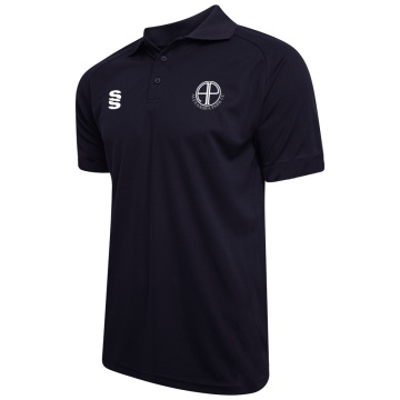Alexandra Park Dual Solid Colour Polo : Navy