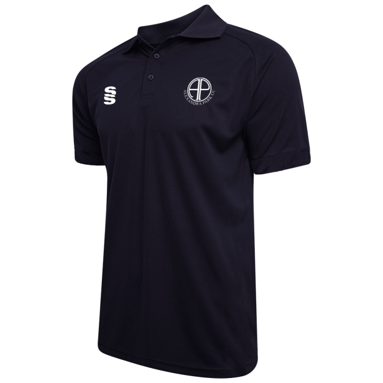 Alexandra Park Dual Solid Colour Polo : Navy