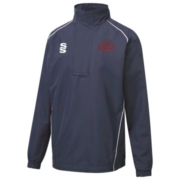 Dual Curve 1/4 Zip Rain jacket : Navy